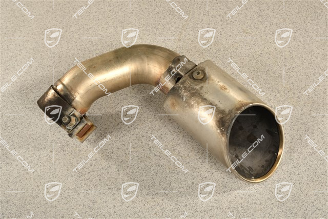 S, Tailpipe, steinless steel, inner, 4-pipe look, L