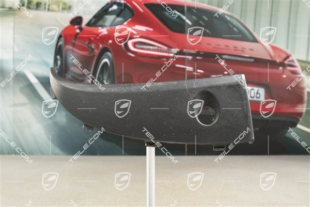 Cover for front bumper retaining frame, PDC, Black, L