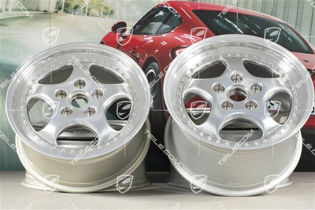 18" Felgen Satz, Turbo 3.6, 10J x 18 ET61 + 8J x 18 ET52, Speedline, poliert