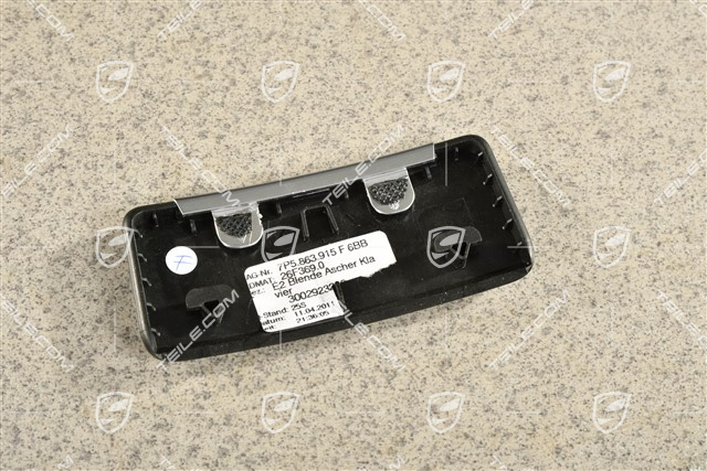 Deckel Ascher, Klavierlackopitk, Hochglanz Schwarz