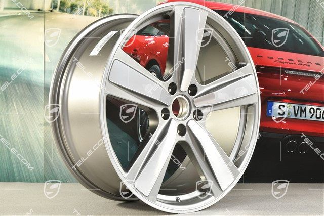 22" Felge Cayenne Exclusive Design Sport, 11,5J x 22 ET52, Platinsilber