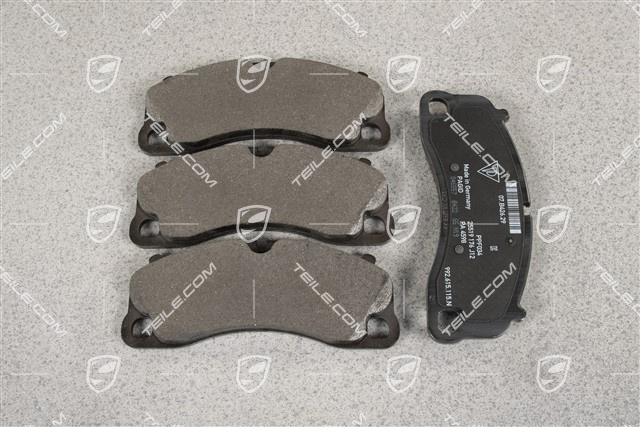 Front brake pad set, C2S/C4S, L+R