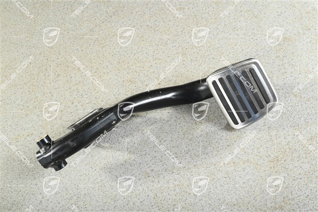 Brake pedal with pad / pedal cap, stainless steel