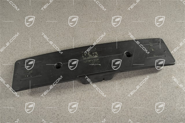 Front bumper number / licence plate support, black matte