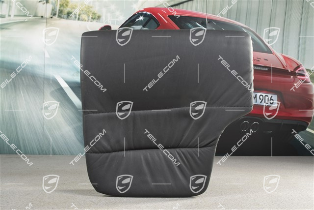 Notsitzkissen, Coupe/Targa, Raffleder, schwarz, R