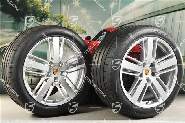 20" Koła letnie Panamera Design 2, felgi 9,5J x 20 ET71 + 11,5J x 20 ET68 + opony letnie Hankook 275/40 ZR20 + 315/35 ZR20, z czujnikami ciśnienia