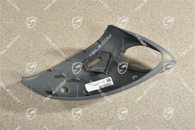 Spiegelgehäuse / Spiegel, Blende unten mit Real Top View, Grundiert, R