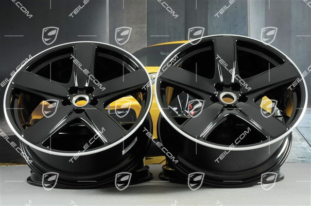 21-inch Sport Classic, alloy wheels set, 9J x 21 ET26 + 10J x 21 ET19, Black