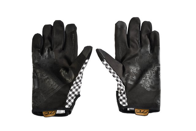 Porsche Classic Assembly gloves, Pepita / houndstooth, black, size 11
