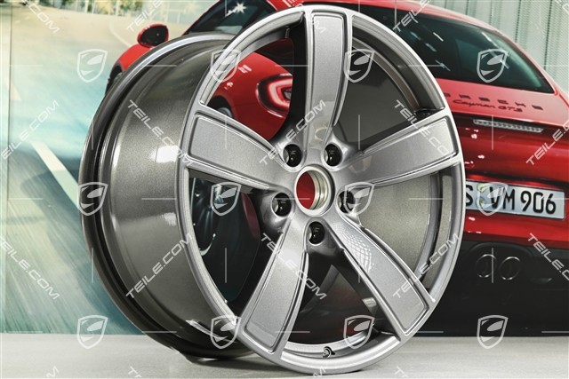 20-inch wheel rim set Carrera Sport, 8,5J x 20 ET57 + 10,5J x 20 ET51, titanium dark