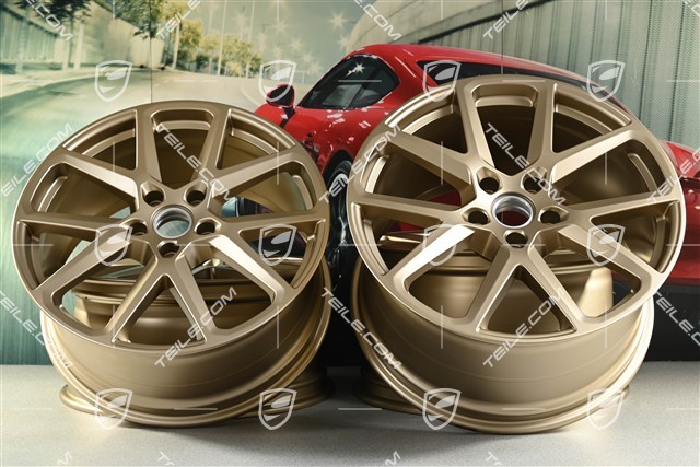 21-inch Panamera Sport Design wheel rim set, 9,5J x 21 ET71 + 11.5J x 21 ET69, neodyme