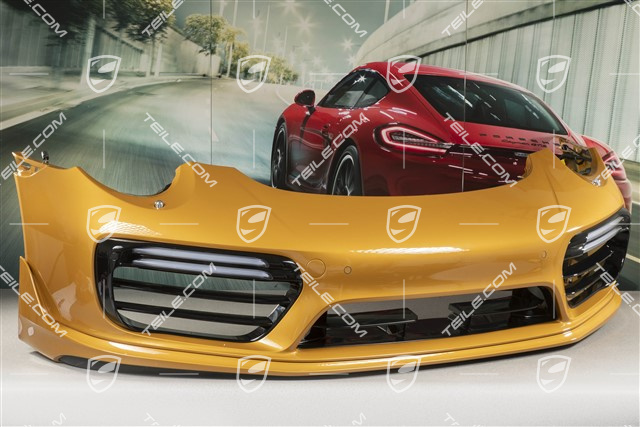 Front bumper, Turbo S Exclusive Series, with ParkAssist and headlamp washer, complete