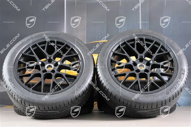 20" "RS Spyder Design" czarny półmat, koła letnie komplet, felgi 9J x 20 ET26 + 10J x 20 ET19 + opony letnie Michelin 265/45 R 20 + 295/40 R 20, z czujnikami ciśnienia RDK
