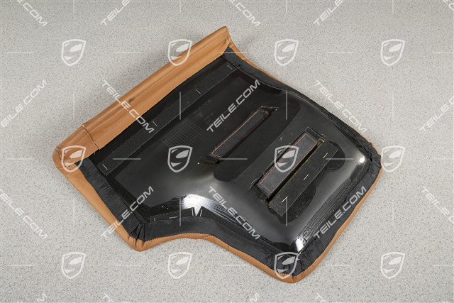 Back seat lower / cushion, Coupe/Targa, leather, Brown, R
