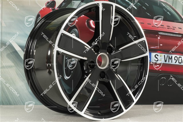20" Felga Sport Classic Komfort, 10,5J x 20 ET64, czarny wysoki połysk
