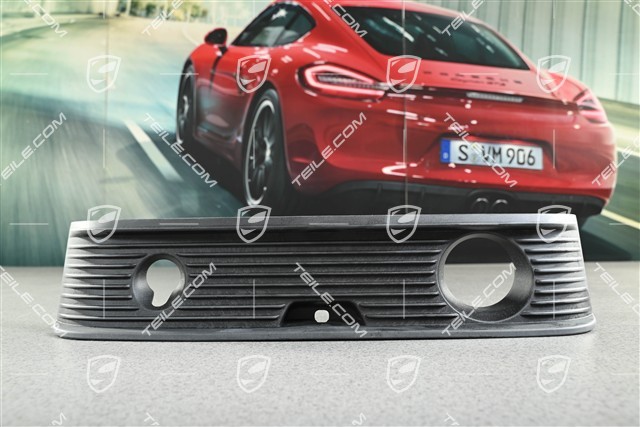 Cover trim, Front bumper center, Night Vision + ACC, Black matte