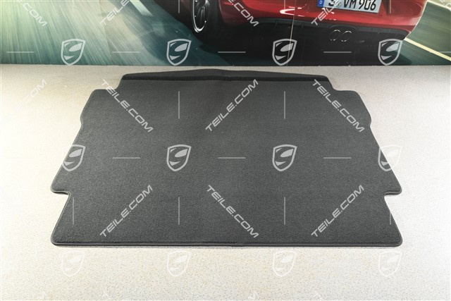 Kofferraumwendematte mit Nubukeinfassung, Teppich / Velours Schwarz