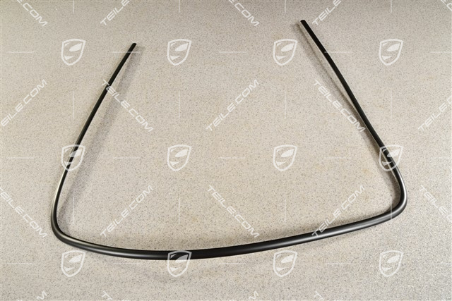 Keder / Zierrahmenhaelfte für Heckscheibe, Schwarz, Coupe, R