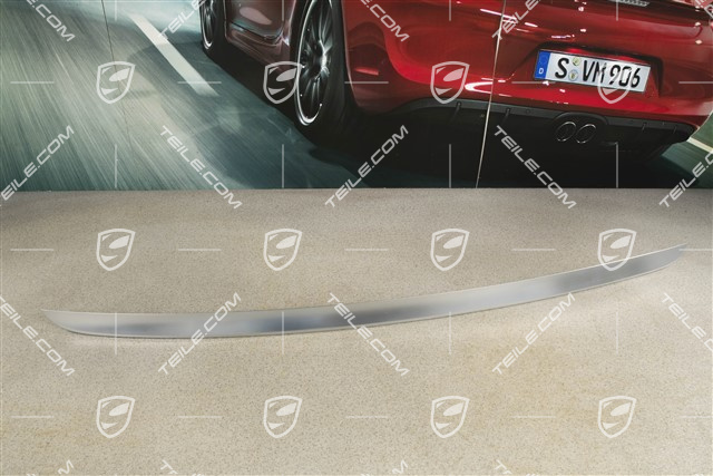 Rear lid trim / moulding, Aluminium package, Platinum Silver Metallic