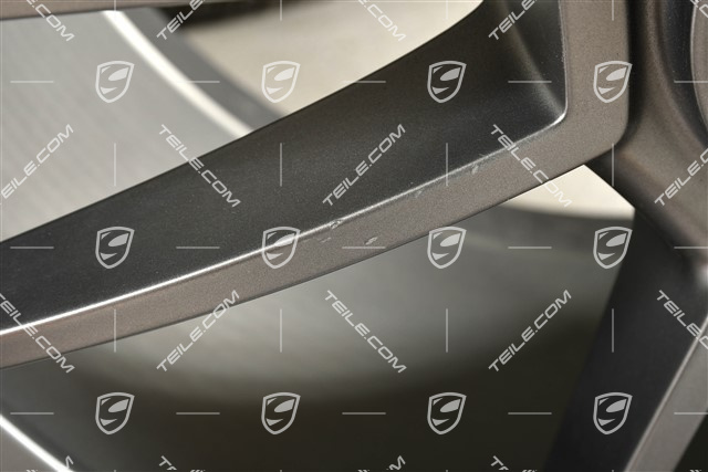 20"+21" koła zimowe Turbo S, komplet, felgi montowane centralnie 8,5J x 20 ET40 + 11J x 21 ET66 + opony zimowe Michelin 245/35 R20 + 305/30 R21, platinum satynowy półmat