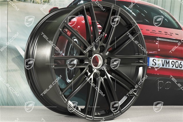 22-inch wheel rim, Turbo IV, 10J x 22 ET48, black satin-mat