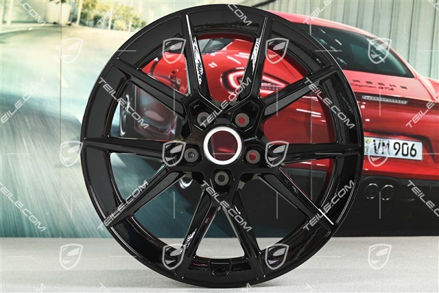 20" Carrera S Felge, 8,5J x 20 ET50, schwarz hochglanz