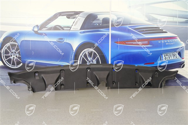 Air guide / duct, black matte, lower / On road front end Air guide / duct, black matte, lower / On road front end