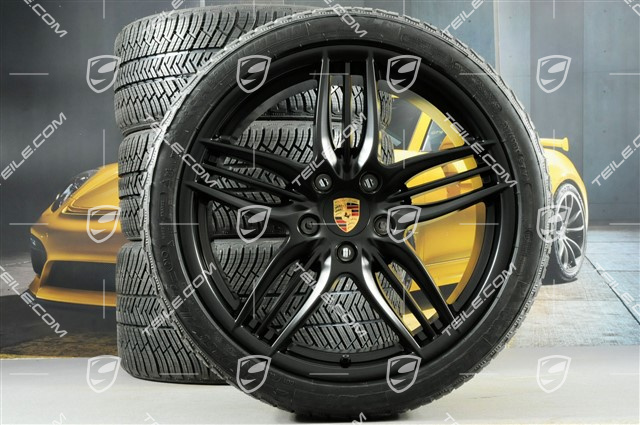 20" Sport Design winter wheel set  wheels 8,5J x 20 ET51 + 11J x 20 ET52 + Michelin winter tyres 245/35 ZR20 + 295/30 ZR20, without TPMS, black satin mat