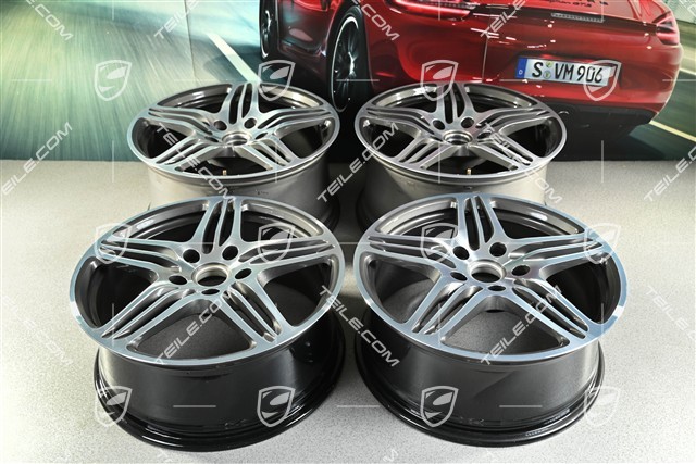 19-inch TURBO I wheel set, front 8J x 19 ET57+ rear 9,5J x 19 ET46