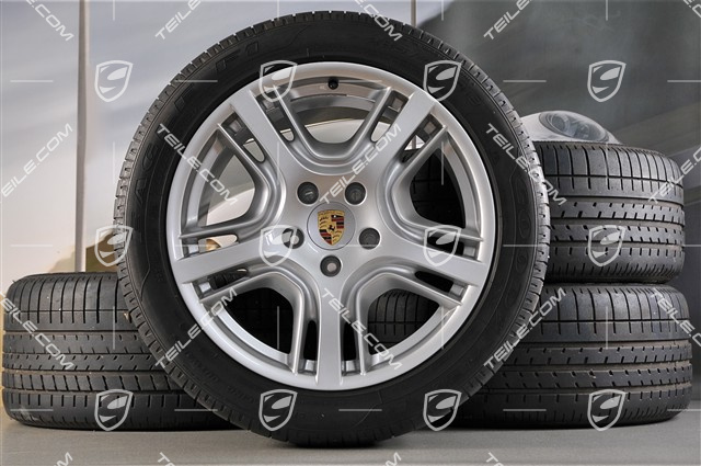 19" Panamera Design Komplet kół letnich, felgi 9J x 19 ET 60 + 10J x 19 ET61 + opony 255/45 R19+285/40 R19