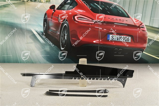 Vordertür, B-Säule Außen Blende, Schwarz Hochglanz, R