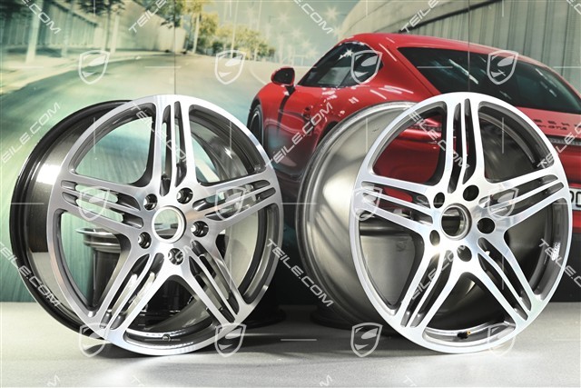 19-inch TURBO I wheel set, front 8J x 19 ET57+ rear 9,5J x 19 ET46
