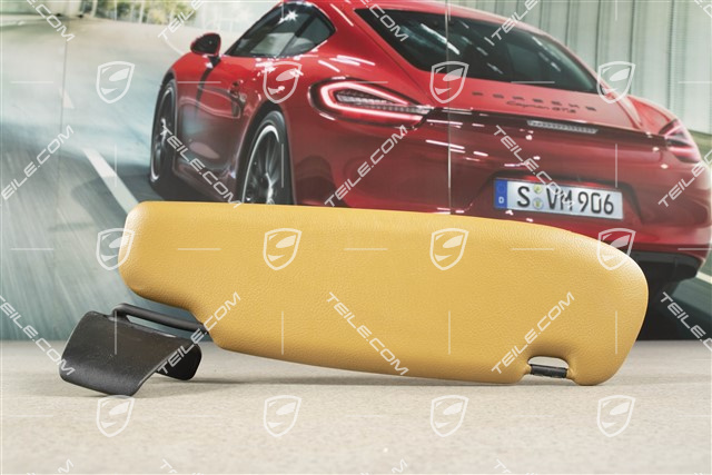 Osłona przeciwsłoneczna, Cabrio, skóropodobna, Sand beige, L