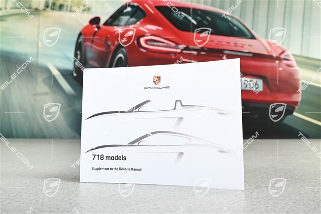 Porsche 718 Boxster/Cayman 982 - Suplement to the Driver`s Manual, English