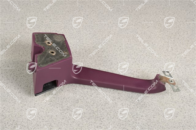 Uchwyt zamykania drzwi, skóropodobny, Magenta, R