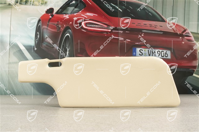Blenda/osłona przeciwsłoneczna, beżowo-czarna, coupé, L