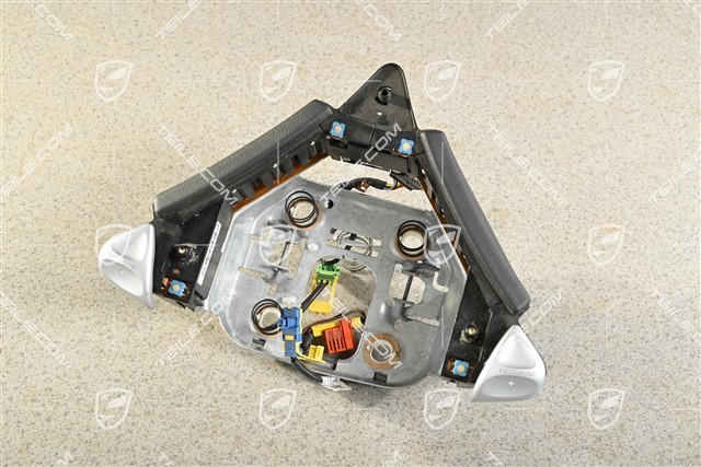 Airbag cover, black leather, tiptronic
