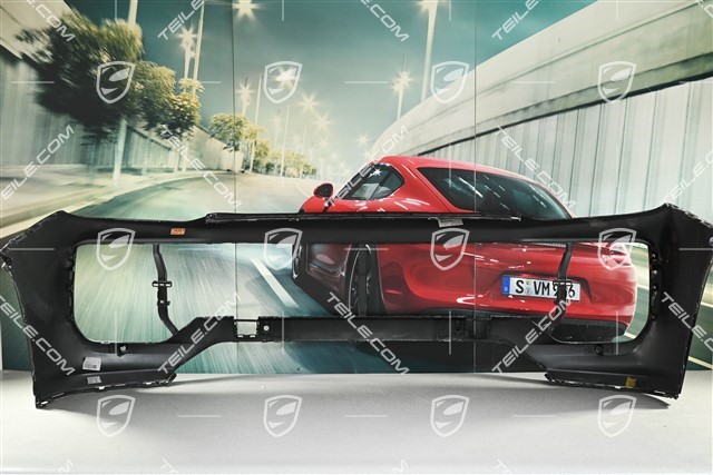 Turbo GT front bumper, with PDC holes, painted in black