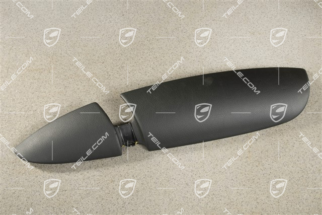 Abdeckblende, Armlehne, Tuer vorne, Kunstleder, Schwarz, R