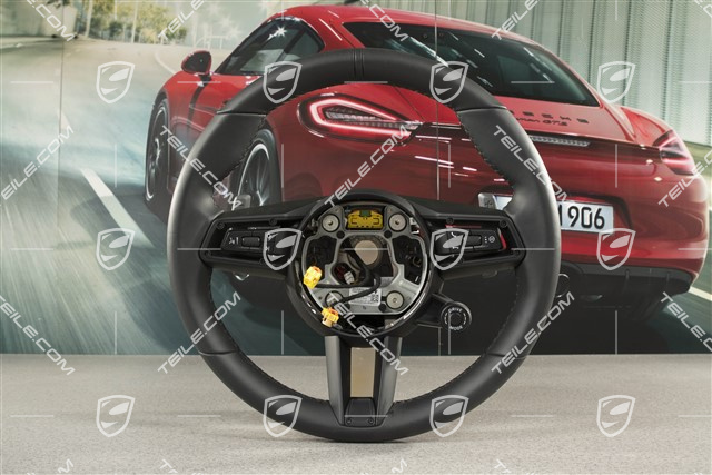 PDK, Sport, Multifunktionslenkrad, Leder, Schwarz / Sport Chrono Paket Plus