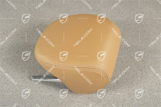 Zagłówek tylny, Gładka skóra, Sand beige, Środkowy