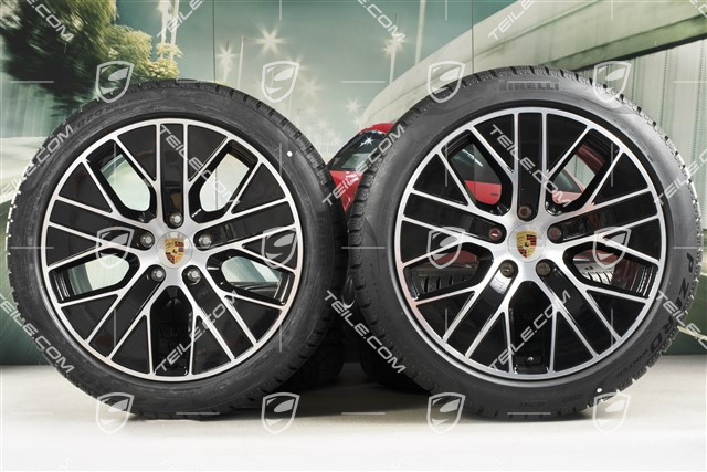 20" Turbo Aero Winterräder Satz, Felgen 9J x 20 ET54 + 11J x 20 ET60, Pirelli Winterreifen 245/45 R20 + 285/40 R20
