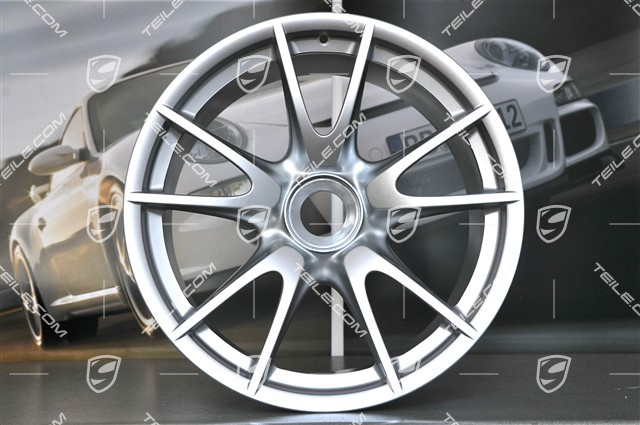 19" GT3 II RS 4.0 / GT2 RS Felgensatz, silbern, vorne 9J x 19 ET47 + hinten 12J x 19 ET48