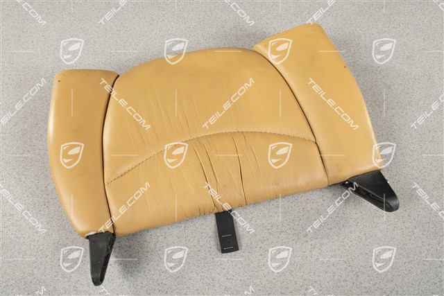 Back seat backrest, Rear, Draped Leather, Kaschmir beige, Coupe/ Targa, R