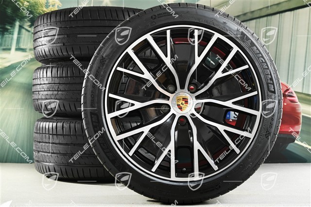 20" Turbo S Aero Design Sommerräder Satz, Felgen 9J x 20 ET54 + 11J x 20 ET60 + NEUE Michelin Sommerreifen 245/45 R20 + 285/40 R20