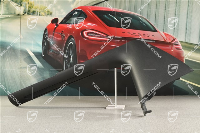 Tapicerka słupka-A, część dolna, Czarna, R