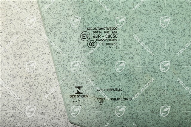 Türfensterscheibe vorne, grün, R