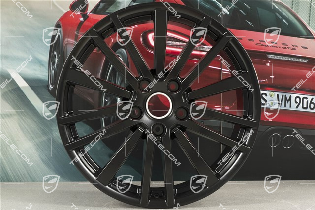 20" Felge Panamera Design, 9,5J x 20 ET71, schwarz seidenmatt