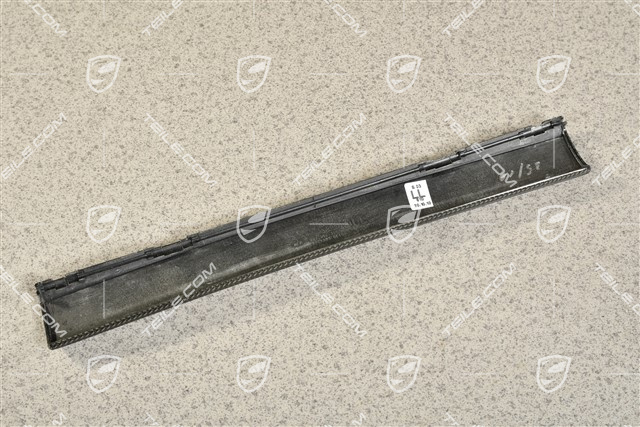 Dashboard / cup holder trim moulding, middle / centre, LHD, Carbon fiber