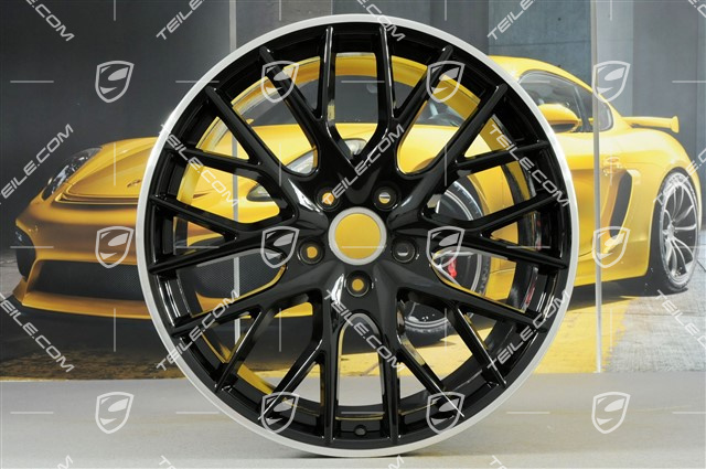 21" Felge Panamera Sport Design, 11,5J x 21 ET69, in Schwarz Hochglanz